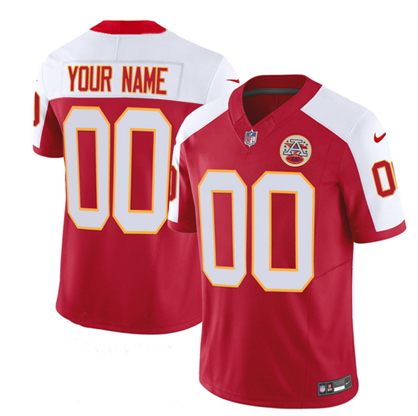 Men & Women & Youth Kansas City Chiefs Active Player Custom Red White 2023 F.U.S.E. Vapor Untouchable Limited Football Stitched Jersey